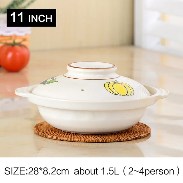 Korean Casserole soup ceramic cooking pot open flame soup pot high