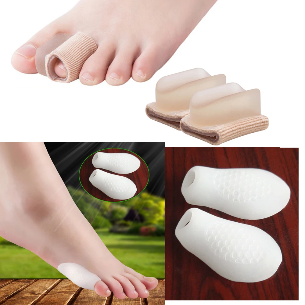 4Pcs Gel Silicone Bunion Corrector Big Toe Separators Straightener Spreader Foot Care Tool