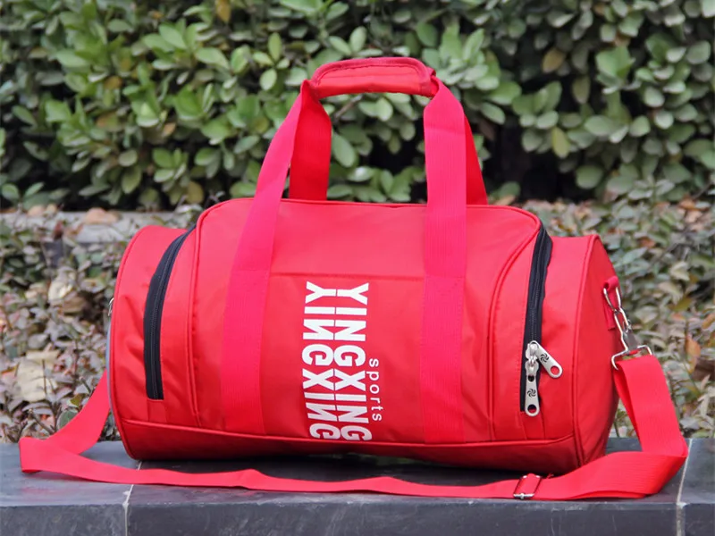 Большие мужские спортивные сумки для путешествий, тренировок, фитнеса, тренажерного зала, Водонепроницаемая спортивная сумка, розовая сумка через плечо, сумки - Цвет: Красный