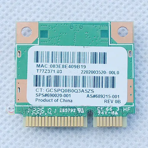 RT3290 802.11N 2 4 ГГц Wi Fi + Bluetooth PCI E половина Wlan карты SPS 689215 001 690020 для HP Split 13/envy m7/ envy