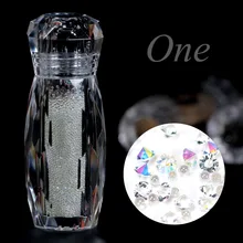 Хрустальные икры бусины маникюрные бриллианты для ногтей 3D украшения микро бриллианты блестящие шарики камни для дизайна ногтей MJZ2065