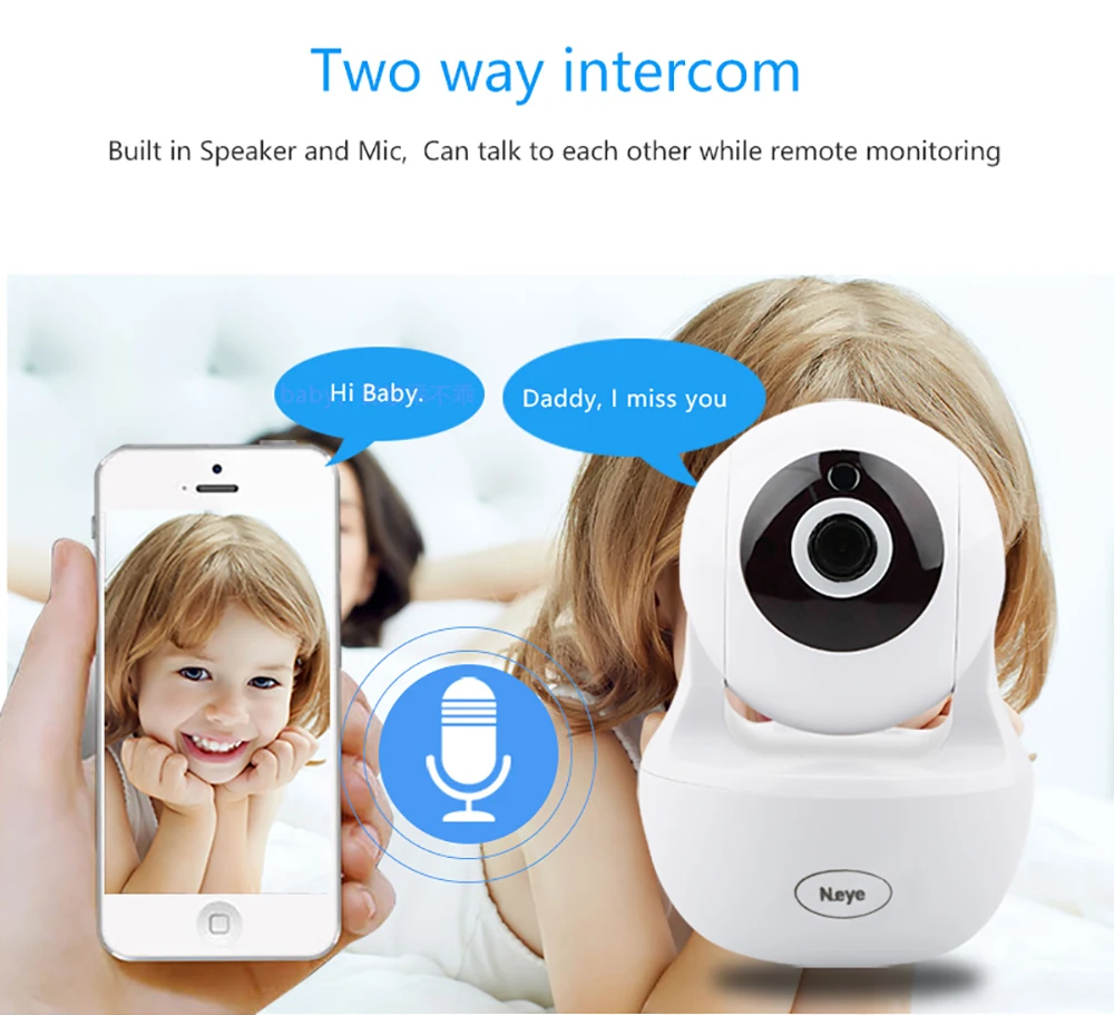 Tanie Kamera ochrony domu 1080P kamera IP WiFi dziecko w podeszłym wieku niania sklep zoologiczny Monitor bezprzewodowa kamera monitorująca kryty PTZ