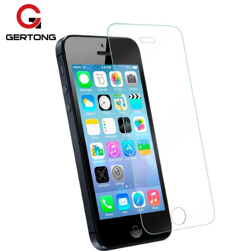 Koop GerTong 2.5D 9 H Gehard Glas Voor iPhone 5 s 5 SE 5C X 8 7 6 6 s Plus 4 4 s Screen Protector Voor iPhone X 8 7 6 6 s Beschermende Film