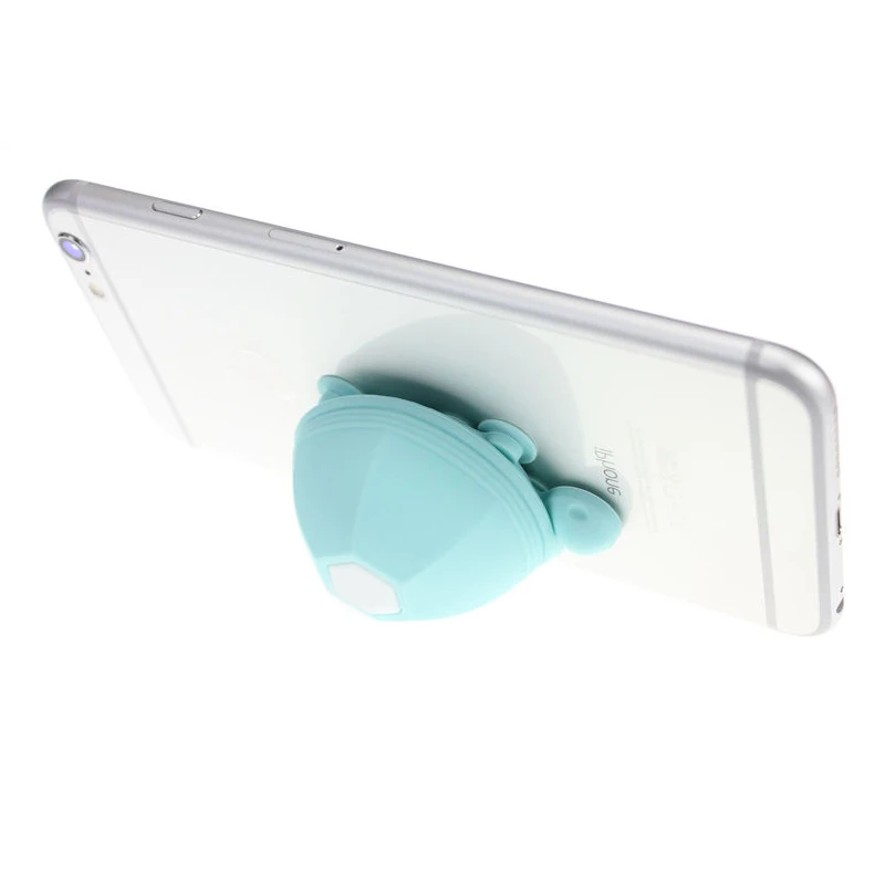 Cute Tortoise Silicone Cell Phone Stand Holder Cable Earphone Bracket Smartphone Desk stand Grip Socket Mount Lazy Stent (5)