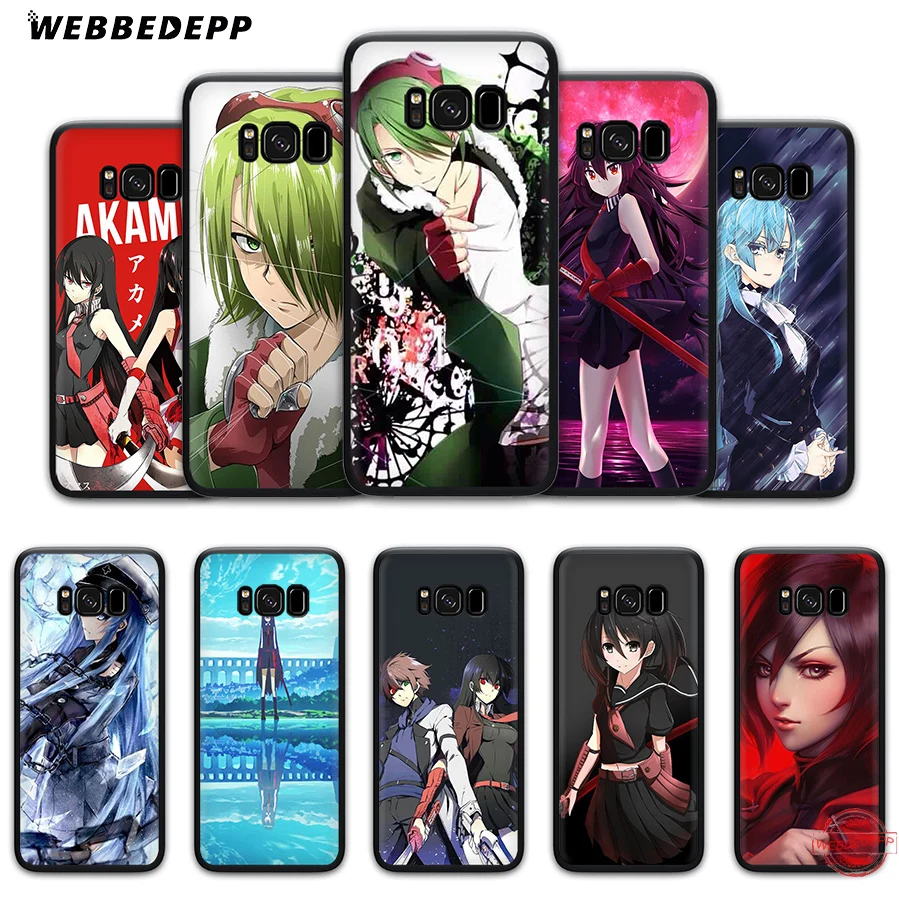WEBBEDEPP анимэ Akame Ga Kill аниме мягкий чехол для Samsung A6 A7 A8 A9 J6 2018 S6 S7 S8 S9 S10E S20 ультра Note 8 9