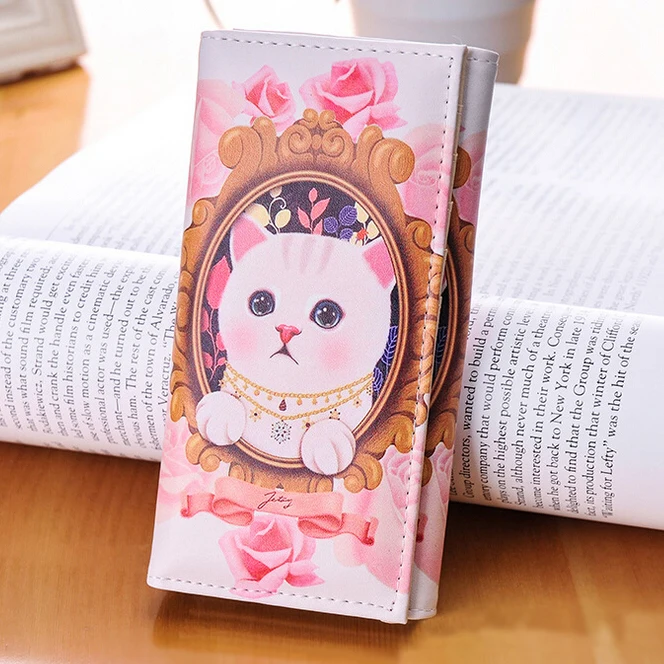 

Fashion Women Wallet PU Leather Brand Cat Animal Prints Lady Handbags Moneybags Coin Purse Woman Wallets Cards Holder Bags Burse