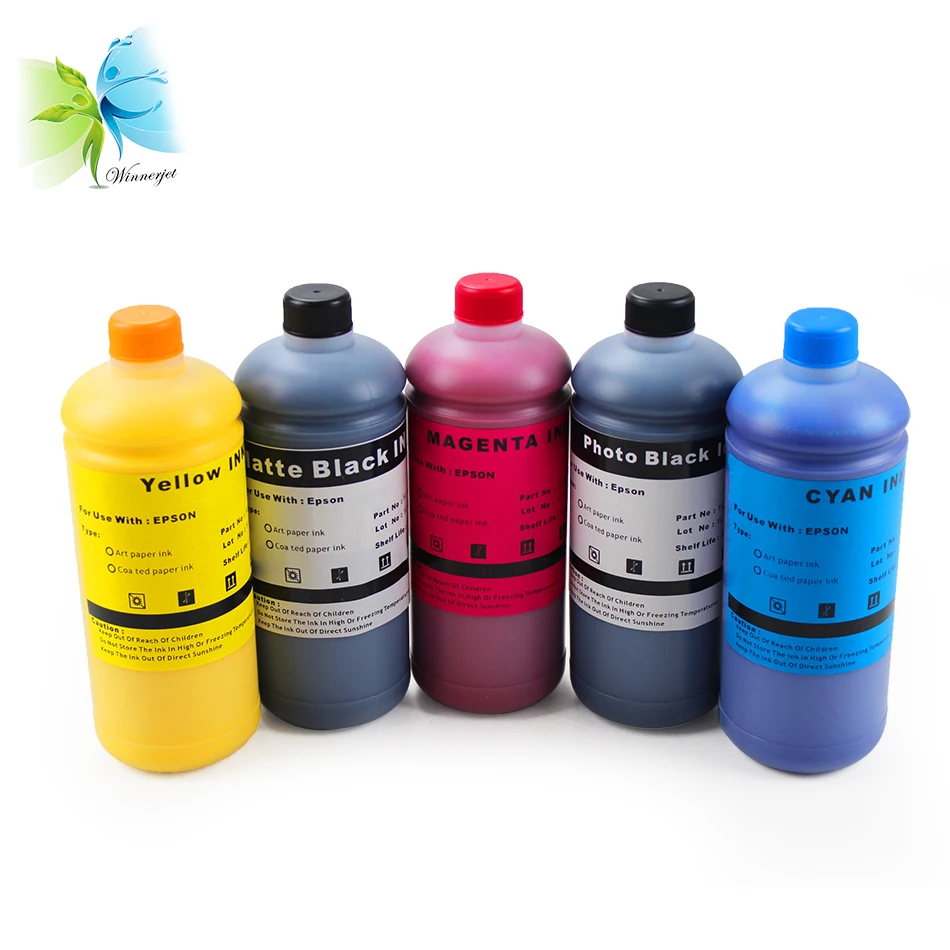 Winnerjet 1000ml/bottle Art Paper Pigment Ink For Epson T Series