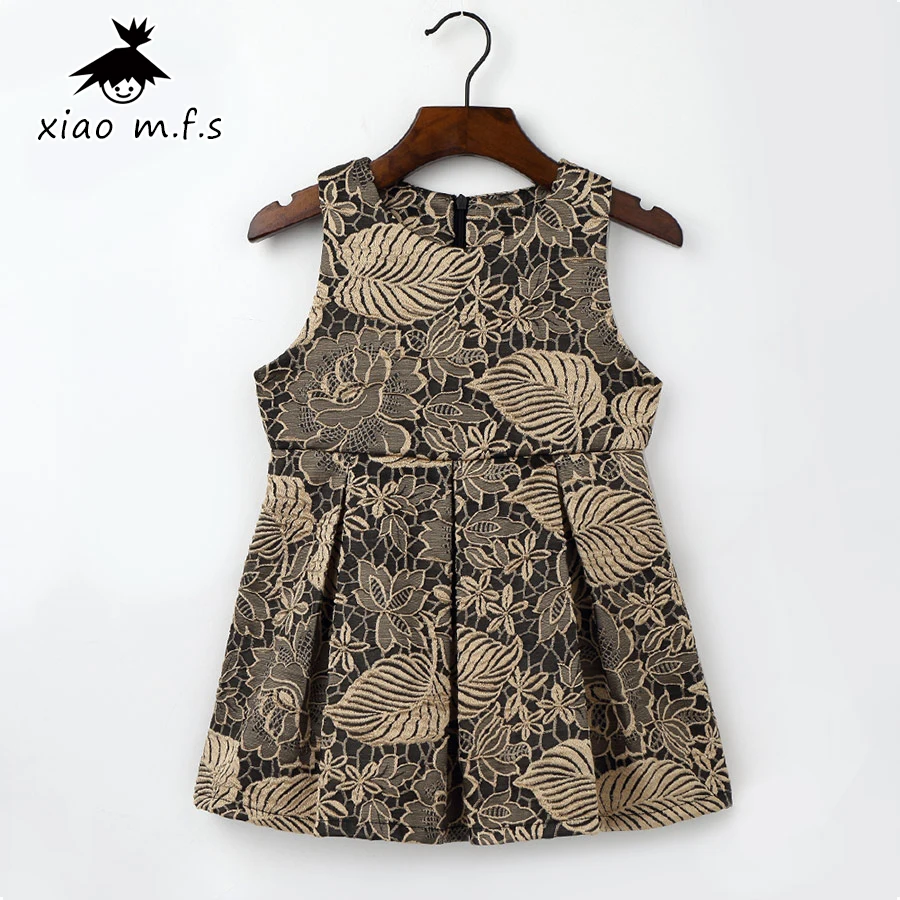 

Vintage toddler flower Winter kids dresses for Girl Dress Baby Girl Dress clothes Children Clothing for party and wedding