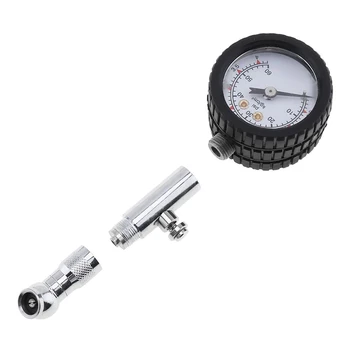 

Dial Car Meter Tyre Pressure Gauge Metal Wheel Motocycle Tester 45*29*105mm