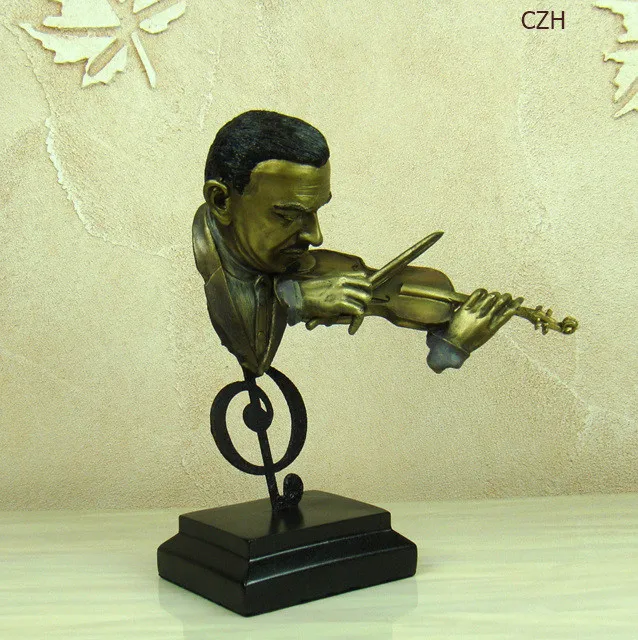Violin Player Bust - Violinspieler Statue Geiger