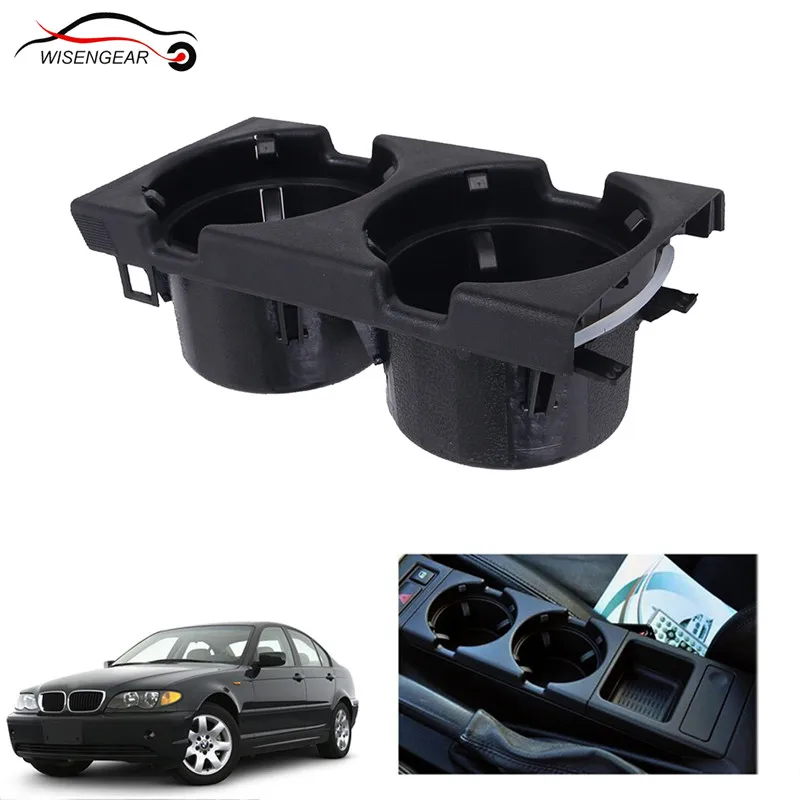 WISENGEAR For BMW E46 Front Center Console Cup Drink Holder Car Seat