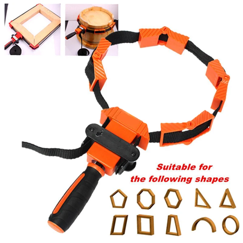 Corner Clamp Band Strap Clamp Holder For Picture Frame Drawer Woodworking Photo Tools Mayitr