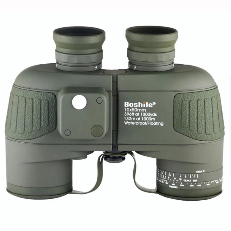 Binocular à Prova Água com Bússola Militar de Alta Boshile Binóculos Profissional Marinha Dwaterproof Qualidade Telescópio Ocular Focagem 10x50 11 High Quality Ferramenta
