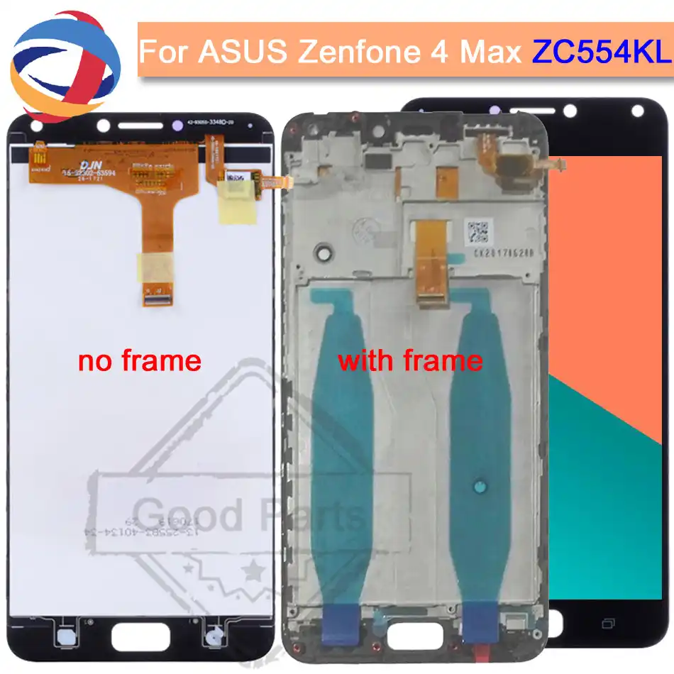 Accessories Lcd Screen Mobile Phone And Digitizer Full Assembly With Frame For Asus Zenfone 4 Max Zc554kl X00id Black Color Black Cell Phones Accessories