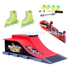 1 пара палец роликовые коньки с мини скейтборд и рампы интимные аксессуары комплект