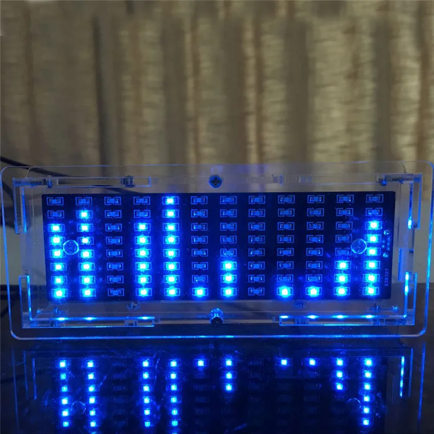 

CNIKESIN DIY kit SCM LED music spectrum display production suite LED flash glare electronic training DIY music suite(blue color)