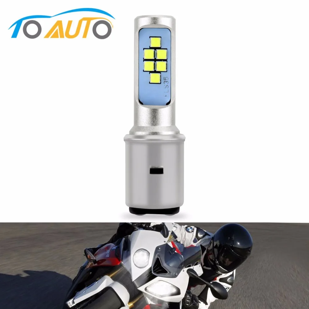 H6 LED Motorcycle Headlight BA20D Led Bulb Hi/Low Canbus Lamp Scooter