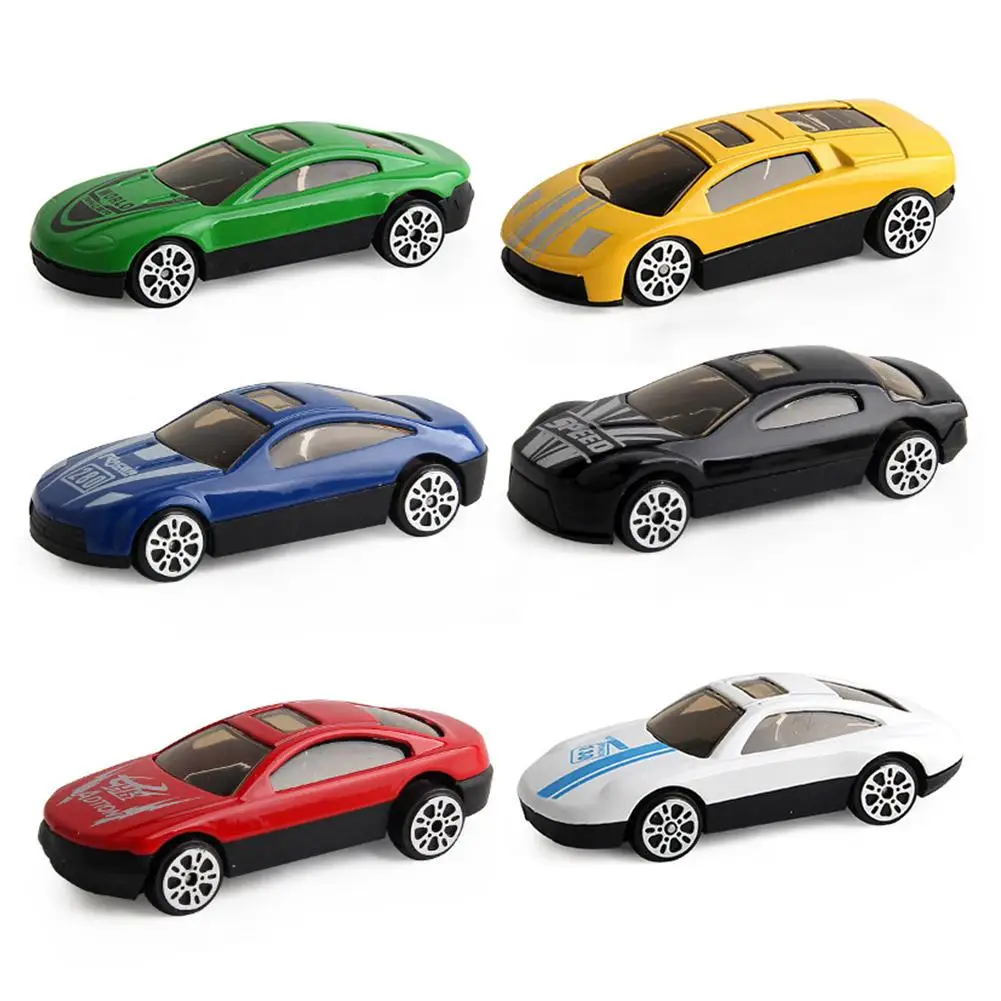 

6pcs/set Random Color Mini Car Toy 1:72 Simulation Module Vehicle Truck Alloy Toys for Kids Children