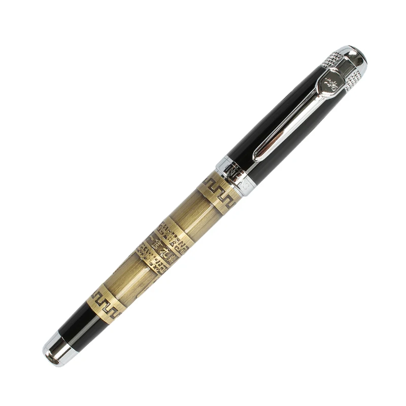 

Nice Quality Jinhao Rollerball Pen Luxury Business Gift 0.7mm Black Ink Refill Retro Writing Pens with An Original Gift Box