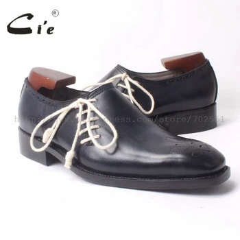 

cie Square Toe Black Bespoke Handmade Men's Oxfords Goodyear Welted Calf Leather Breathable Shoe Color Flats Deep Blue OX306