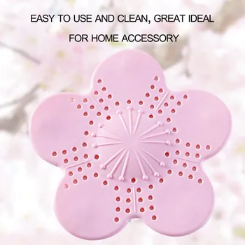 

Unique Design Silicone Sakura Flower Shape Bathroom Shower Filter Hair Filter Strainer Kitchen Drain Sink Strainer