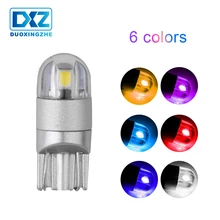 DXZ 1 шт. T10 светодиодный w5w 194 168 12V canbus автомобильный интерьерный светильник 3030 2SMD парковочная лампа авто клинообразный зазор лампа для чтения Ice Bule 12V