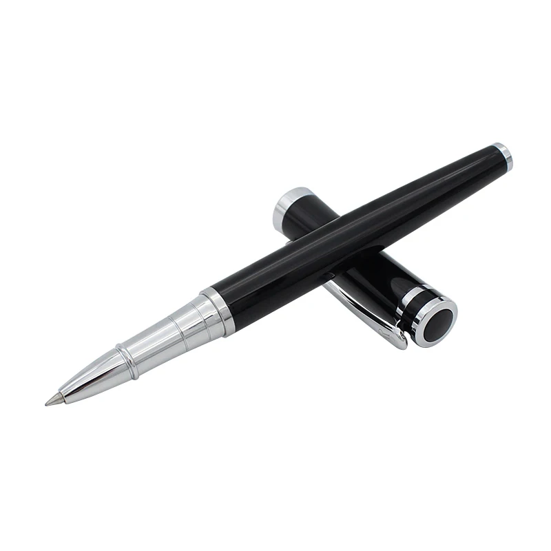 Высокое качество нержавеющая сталь металлическая шариковая ручка 0,5 мм черные чернила Шариковая ручка офисные школьные принадлежности