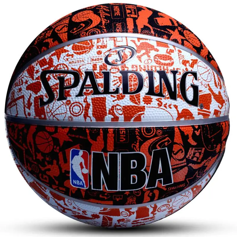 Spalding Баскетбол 7th студенческие дети Крытый Открытый Nba износостойкое соревнование баскетбольное оборудование Корзина мяч - Цвет: 73-722Y