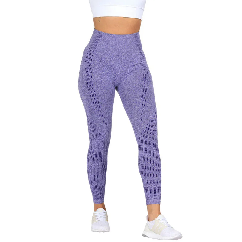 Tanie Colorvalue bezszwowe wysokiej talii Athletic Gym legginsy sportowe damskie trening brzucha leginsy sportowe elastyczne spodnie nylonowe jogi