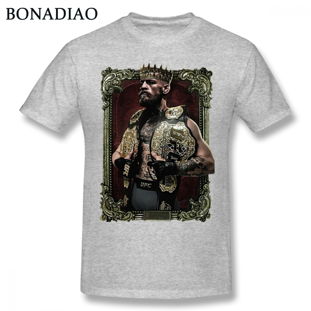 The Major King Conor McGregor Tee Shirt Men Retro T Cotton S-6XL Plus Size Camiseta |