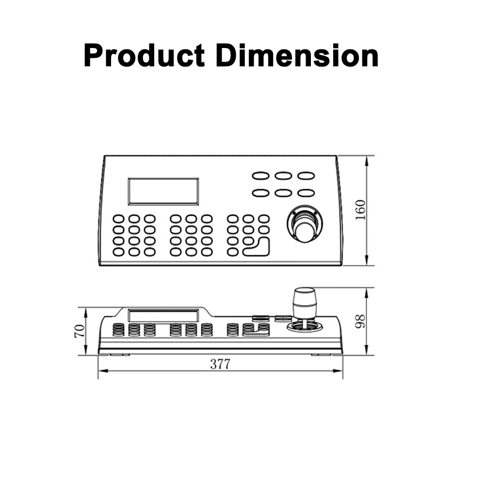 RS485 pelcoD 3D Оси DVR матрица ptz контроллера клавиатуры для AHD CVI TVI SDI поворотник зум камеры