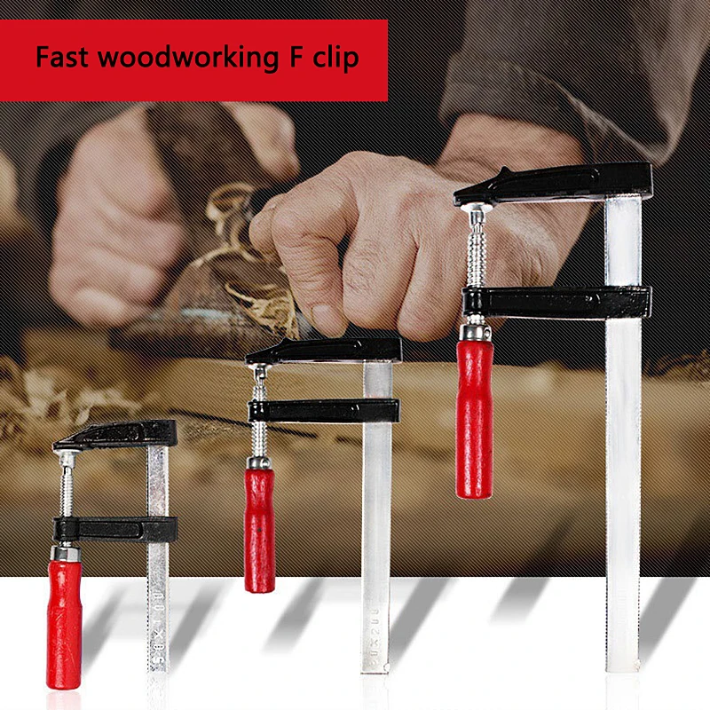 

Duty F Clamp Bar Clamp Quick Ratchet Release Speed Squeeze Wood Working Work Bar Clamp Clip Kit Hand Tool 5*20 5*30 8*20 8*30 CM