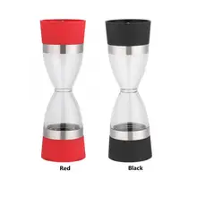2 в 1 двухсторонний ручной мельница для соли и перца шлифовальный станок из нержавеющей стали Регулируемый Керамический ротор кофемолка