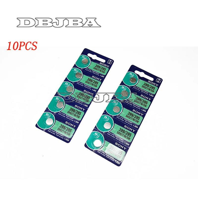 10Pcs/Lot For RETAIL LONG LASTING 395 SR927SW 399 SR927W LR927 AG7 Watch Battery Button Coin Cell MADE IN JAPAN 100% Original | Компьютеры