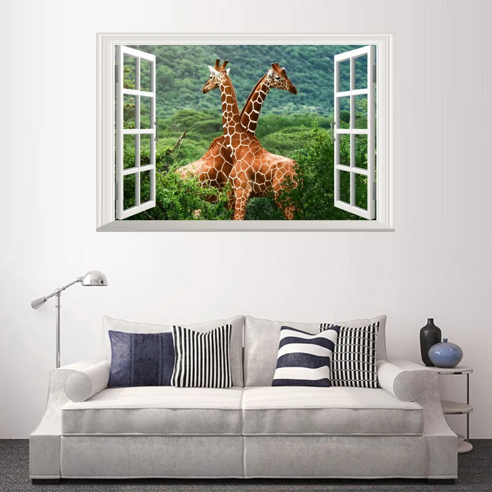 

Animal Landscape Birds Murals Wall Stickers Window Sticker Wallpaper Decals Home Decoration 2018101103