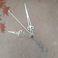 Wholesale 100SETS Clock Quartz Silvery Metal Clock Arms DIY Repair Wall Clock Accessories