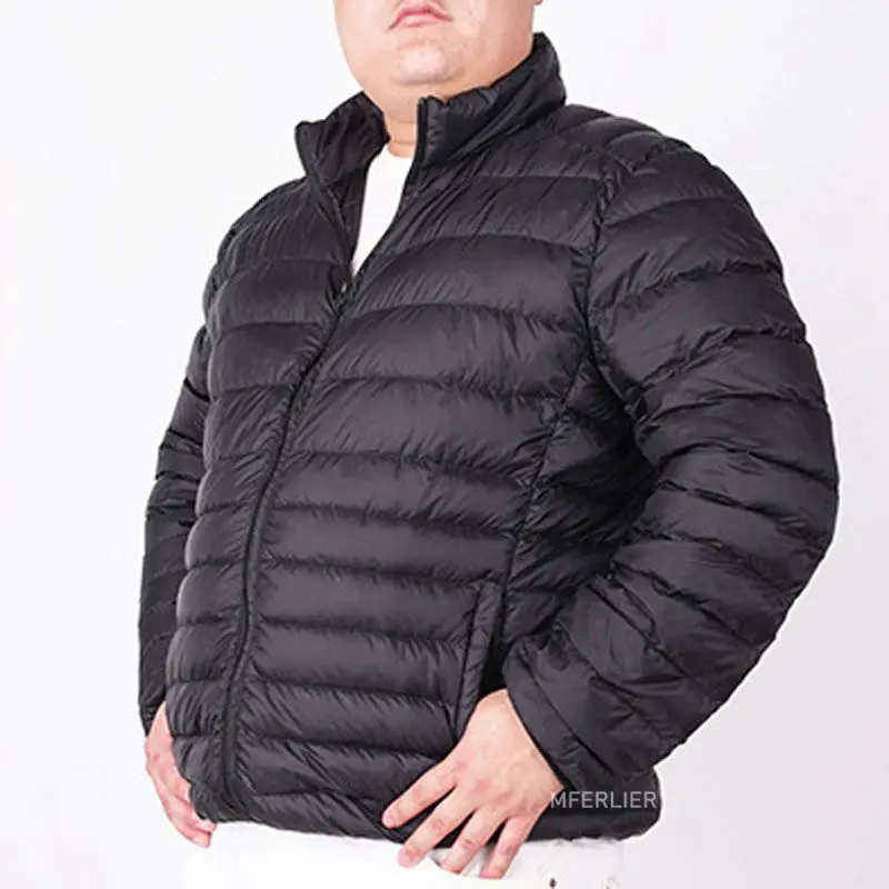 MFERLIER свободные зимние осенние куртки мужские 4XL 5XL 6XL 7XL плюс размер Бюст 149 см Большой размер парка мужские 4 цвета