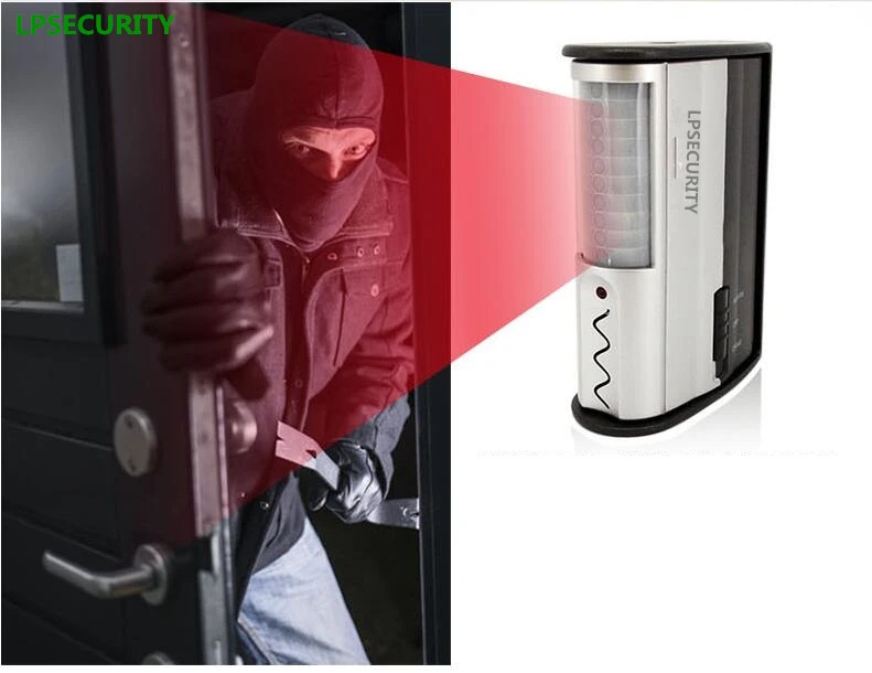 LPSECURITY wireless infrared Chime/ door and window alarm/anti theft IR motion detector chime