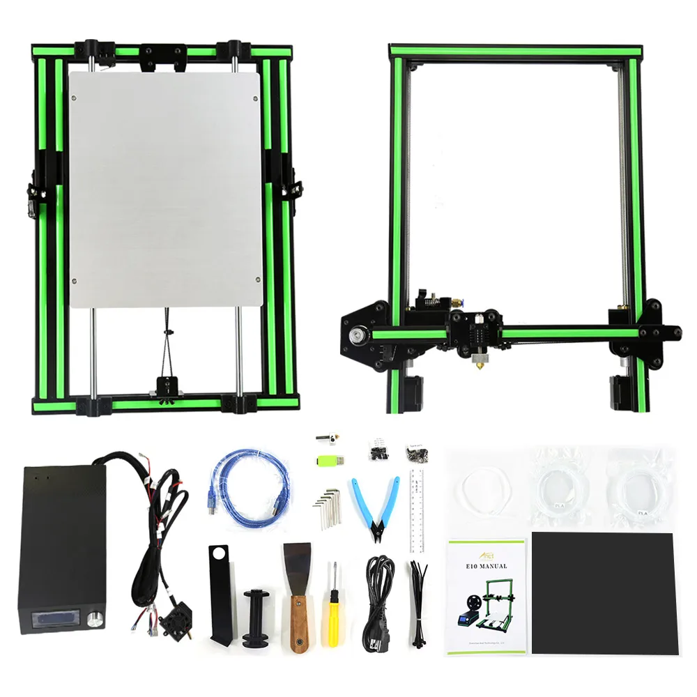 Дешевые Anet E10 A6 Impresora 3d принтер Высокая точность Reprap Prusa i3 3d принтер DIY комплект офф-лайн печати с 10 м PLA нити