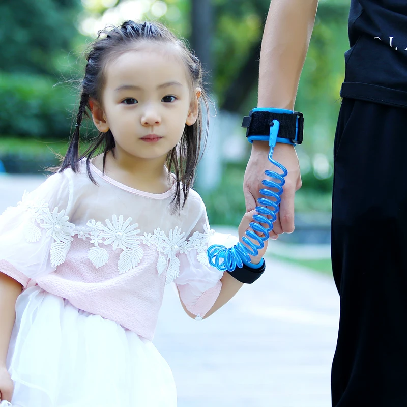 MOONBIFFY 1 5m 2m Adjustable Kids Safety Anti lost Wrist Link Band Children Braclet Wristband font