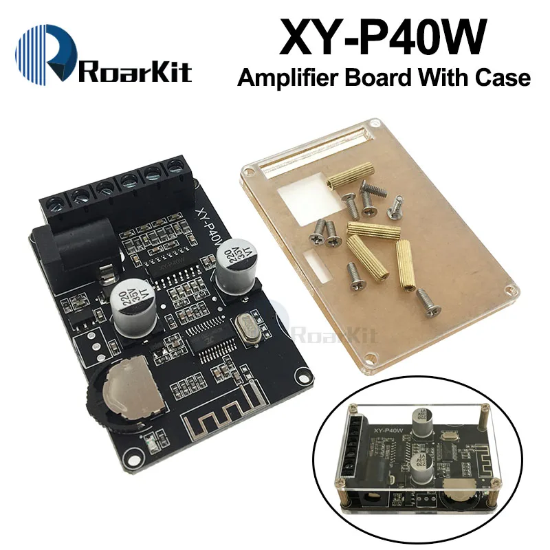 

Stereo Bluetooth Power Amplifier Dual-Channel Board 12V 24V 10W 15W 20W 30W 40W Bluetooth Receiver Module for DIY Kit
