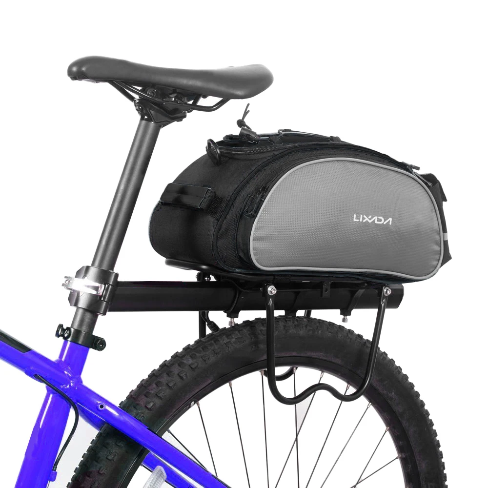 

Lixada 13L Multifunctional Bicycle Rear Seat Bag Outdoor Cycling Bike Rack Seat Bag Rear Trunk Pannier Backseat Bag Handbag