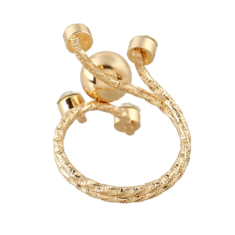 

MIARA.L high quality jewelry gold round ball copper ring female personality simple multi-ring for wholesale