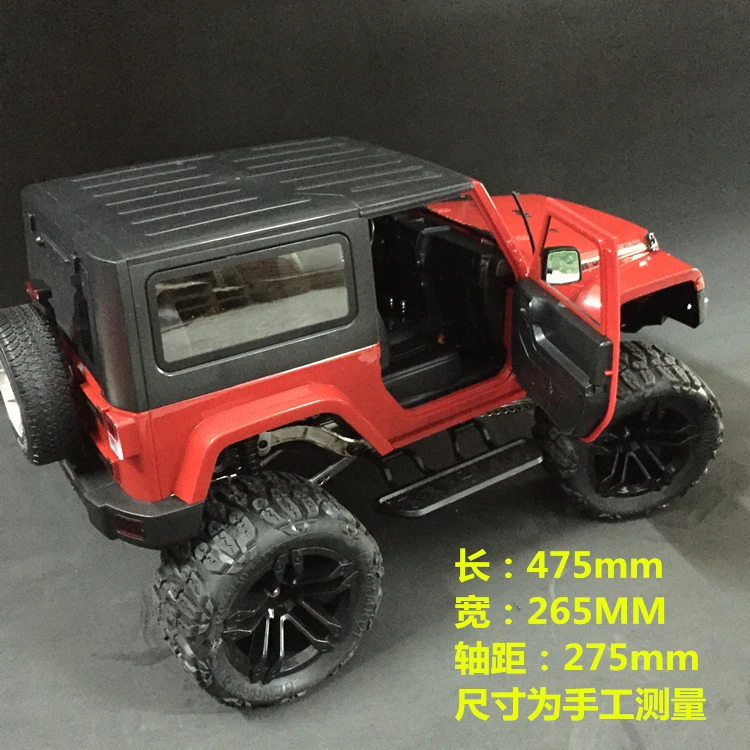 1/10 RC весы Монстр Рок Гусеничный 4X4 грузовик с JK красный корпус RTR, 2,4 г