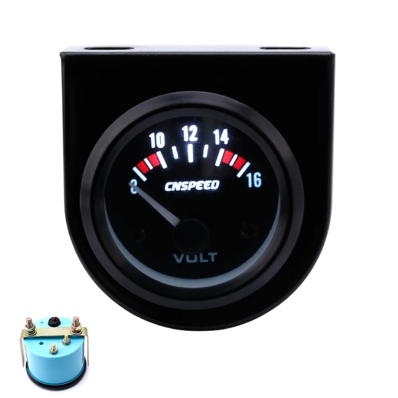 High Quality 1 Set 2'' 52mm Mechanical Car Auto Volt Voltmeter Voltage