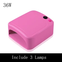 Мини УФ-лампы Сушилка для ногтей 36 Вт лампы для ногтей 220 В ЕС Plug Полимеризации Гель Лаки Польский Маникюр лампа ногтей инструменты ЕС Plug розовый