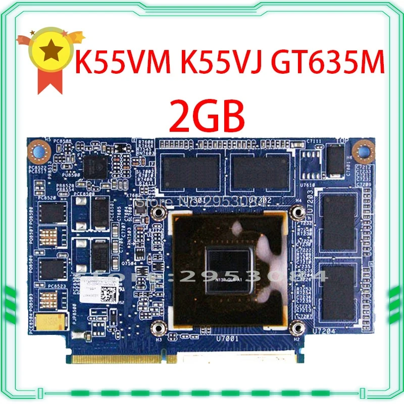 For ASUS K55VJ K55VM Graphic Card GeForce GT630M 2GB N13P GL A1 2GB