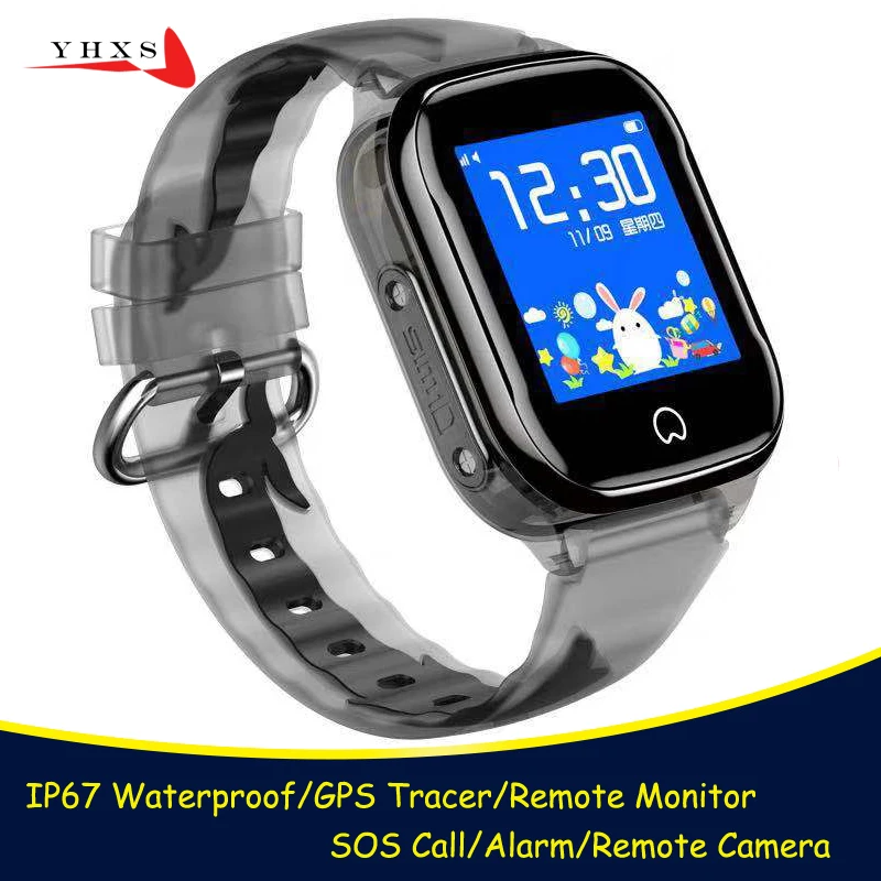 

IP67 Waterproof Smart GPS Location Remote Camera SOS Call Monitor Wristwatch Finder Tracker Phone Watch for Kids Child Student