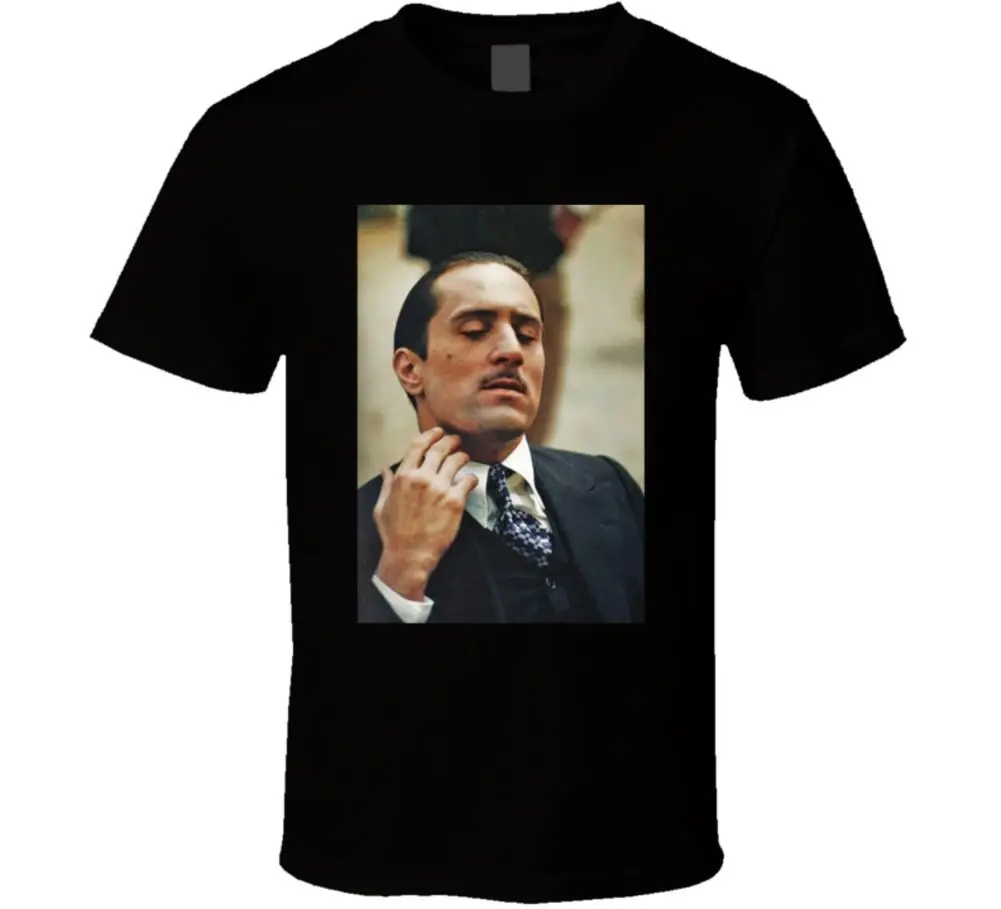 Godfather 2 De Niro Vito Corleone Mafia Классическая футболка с киновеером крутая Повседневная