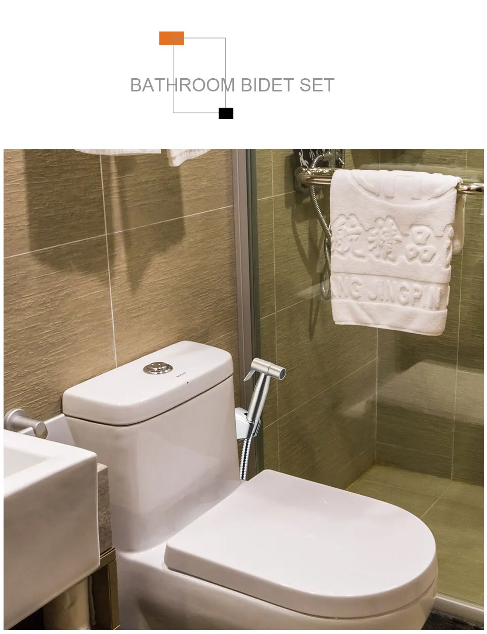 Ванная комната распылитель для туалетного биде с Т-клапан-адаптер/переключающий и душевой шланг и держатель кронштейна для туалетного